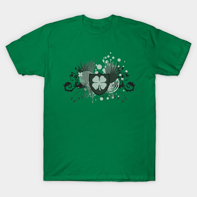 lucky shamrock crest T-Shirt by asyrum